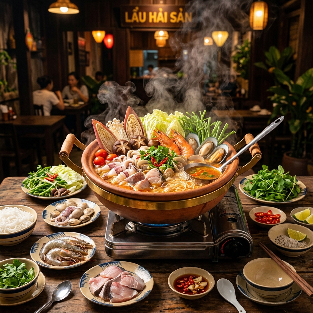 Lẩu hải sản / 海鲜火锅